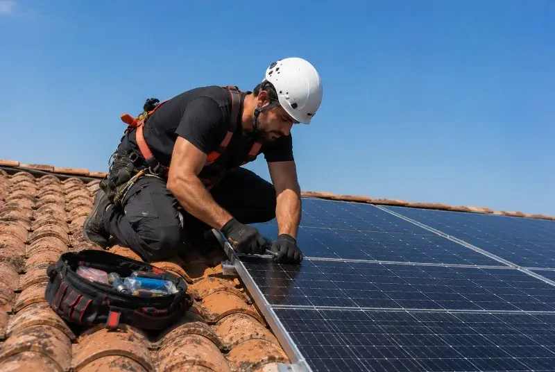 Maintenance et monitoring de panneaux solaires à Vendémian